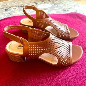 Clarks Caroleigh Star Tan Leather. Size 7. New with tags.